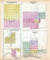 Phillipsburg, Marvin, Long Island, Logan, Kansas State Atlas 1887